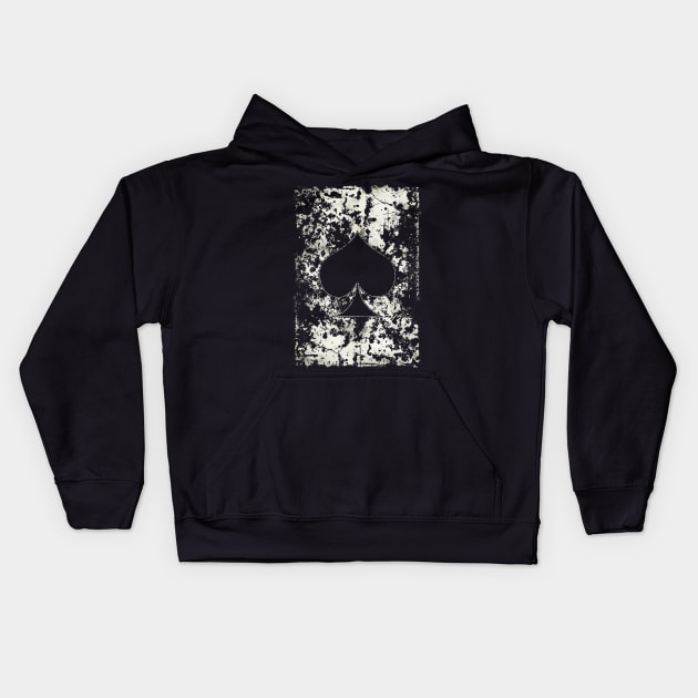 Spades Vintage Old School Kids Hoodie by NormanX